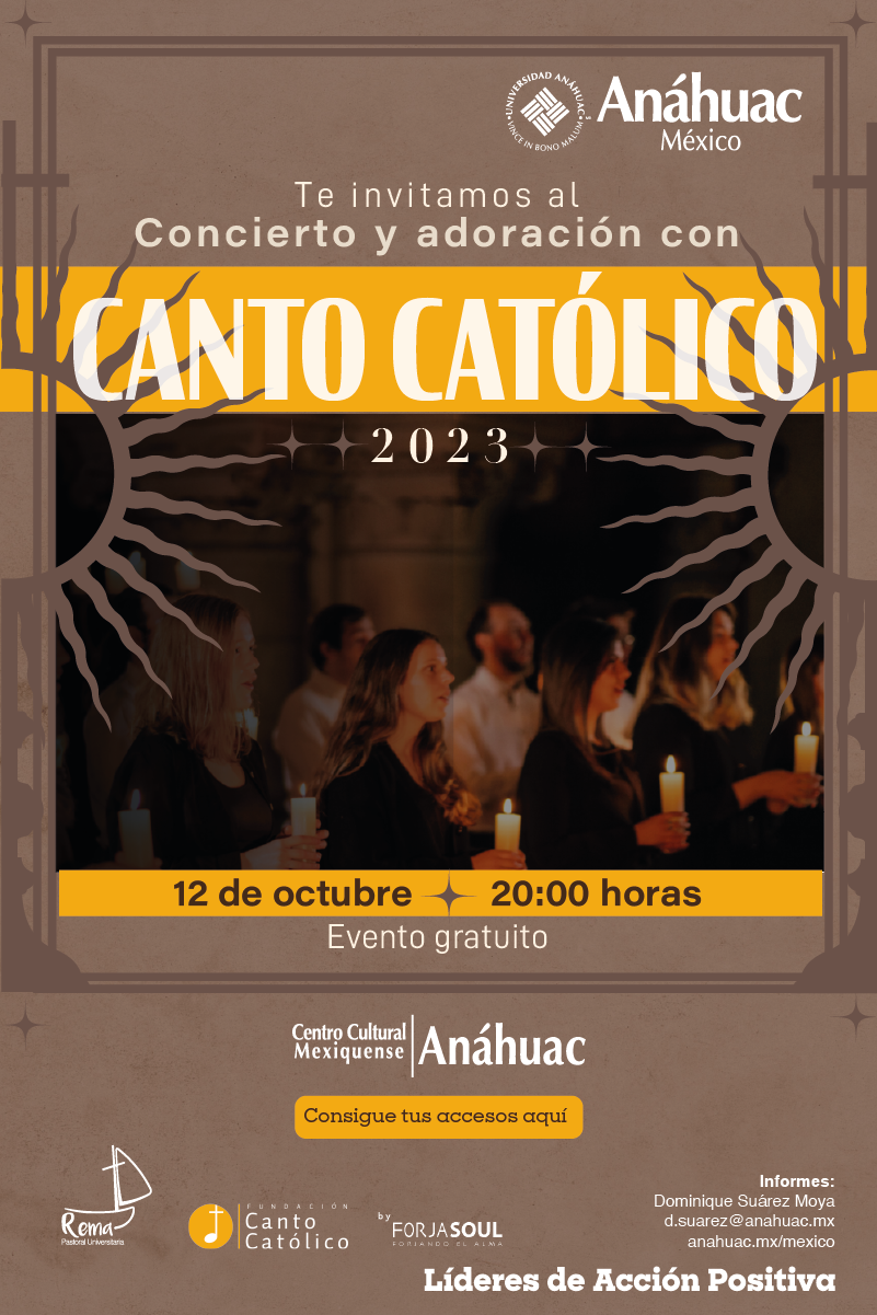 Te invitamos al concierto y adoración con canto católico