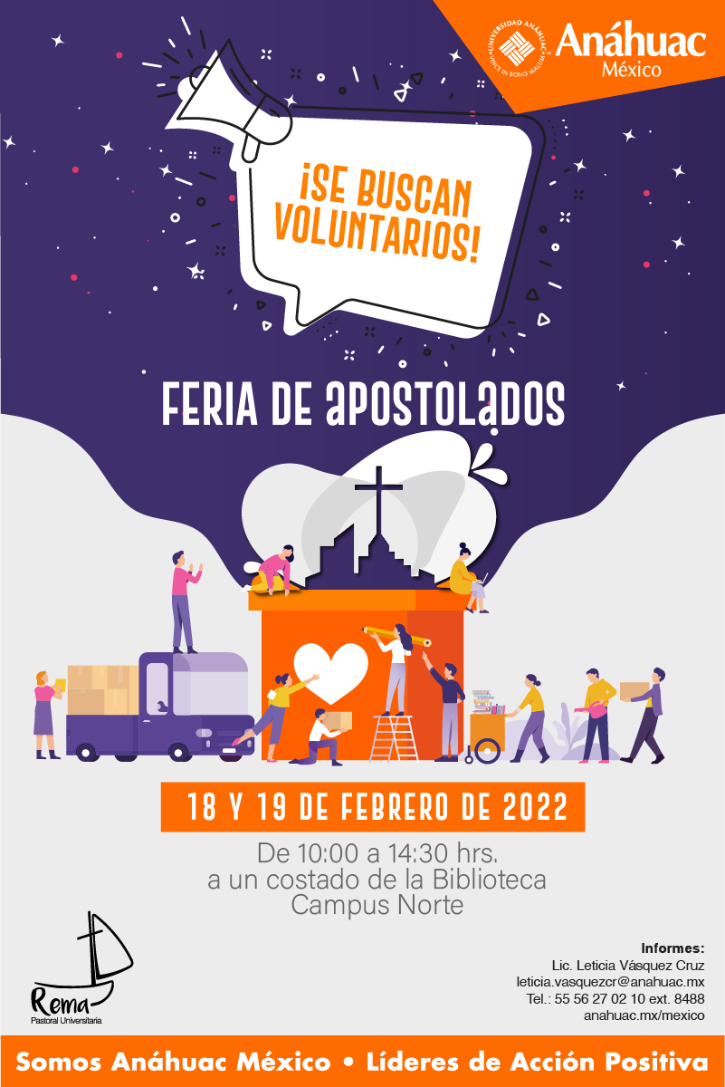 ¡Te estamos buscando! Visita la Feria de Apostolados