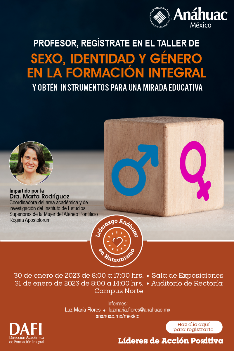 Taller Sexo, identidad y género en la formación integral