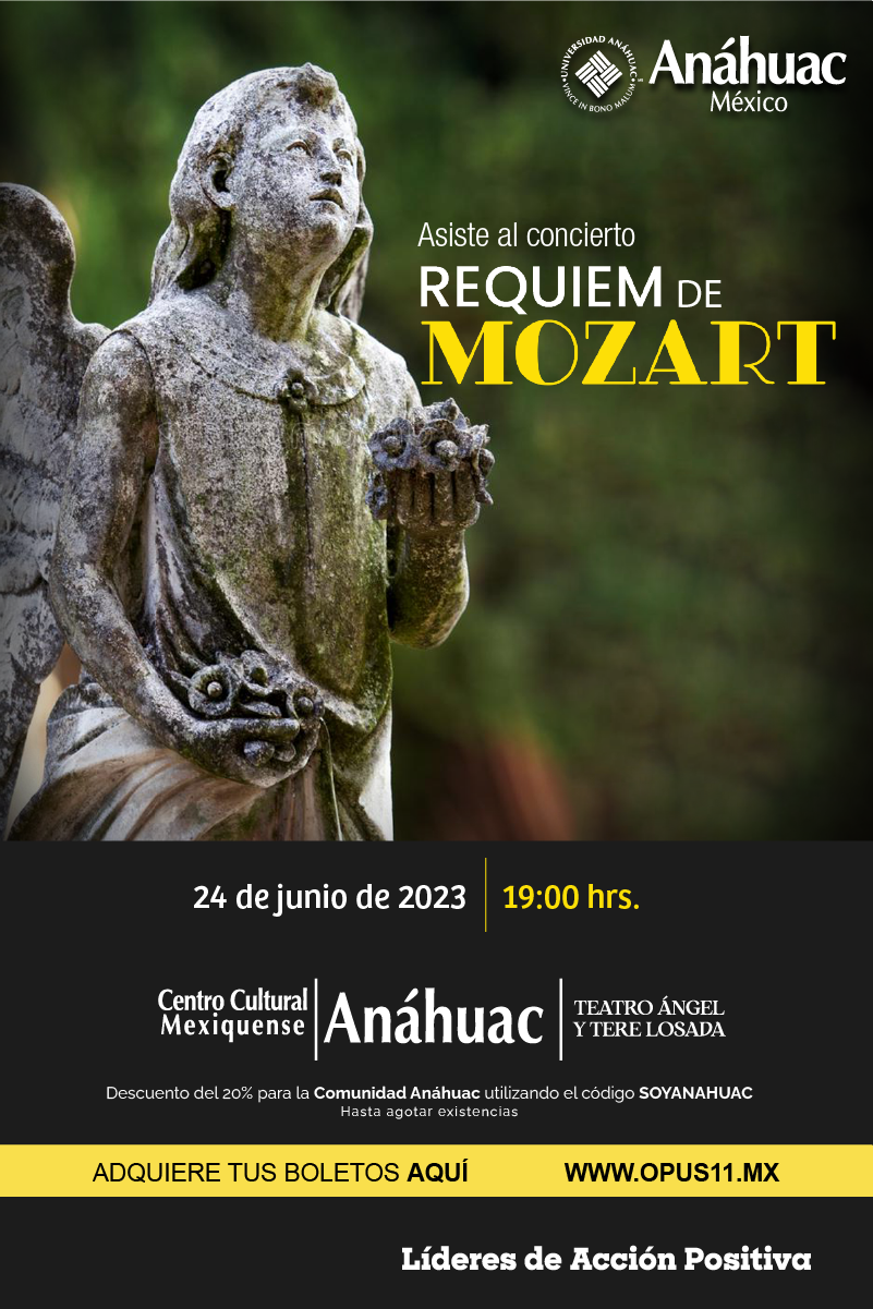 Asiste al Requiem de Mozart en el Centro Cultural Mexiquense Anáhuac