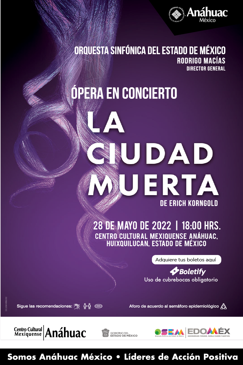 #Asiste a la Ópera Concierto "La Ciudad Muerta"