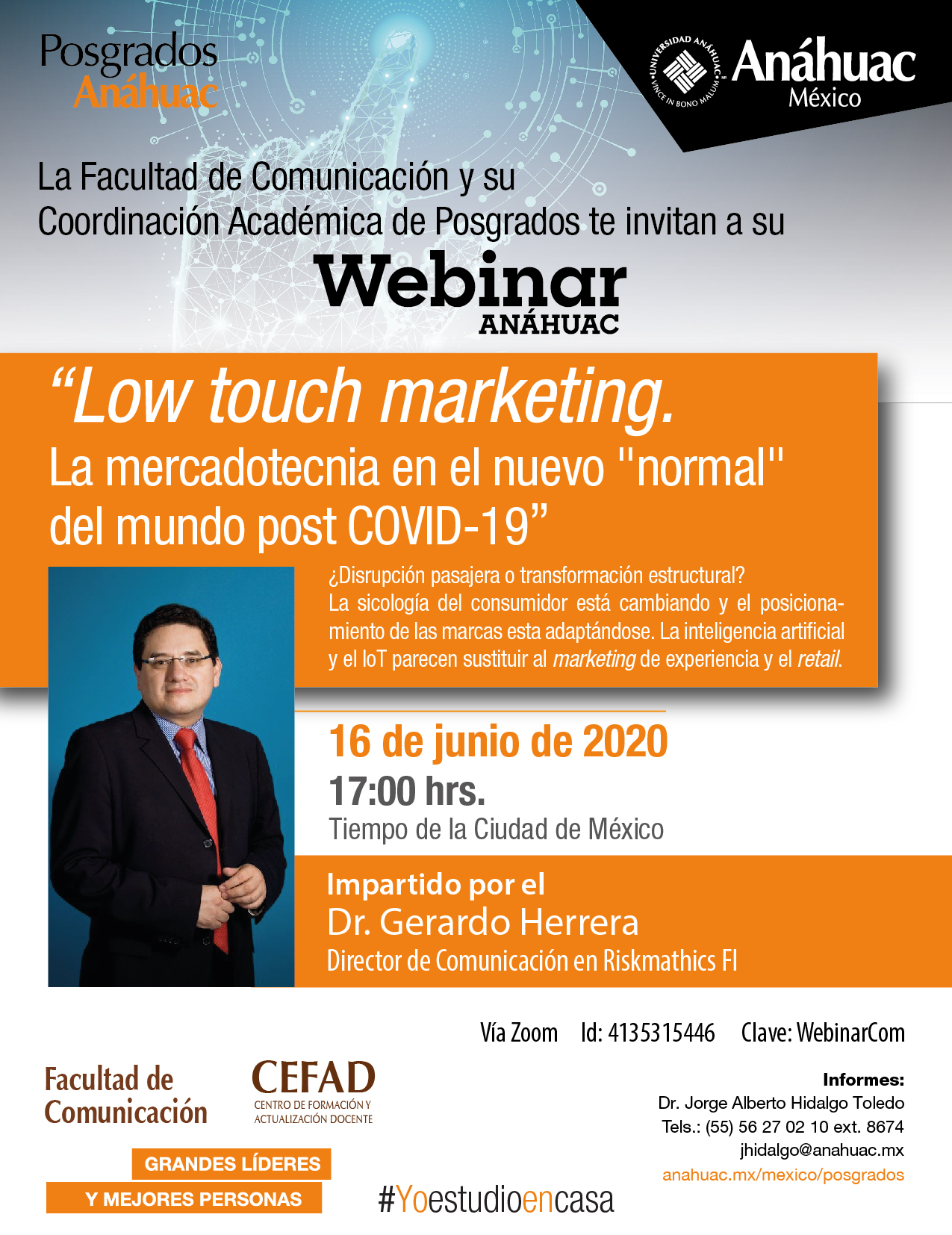 Webinar, La mercadotecnia en el nuevo "normal" del mundo post Covid-19