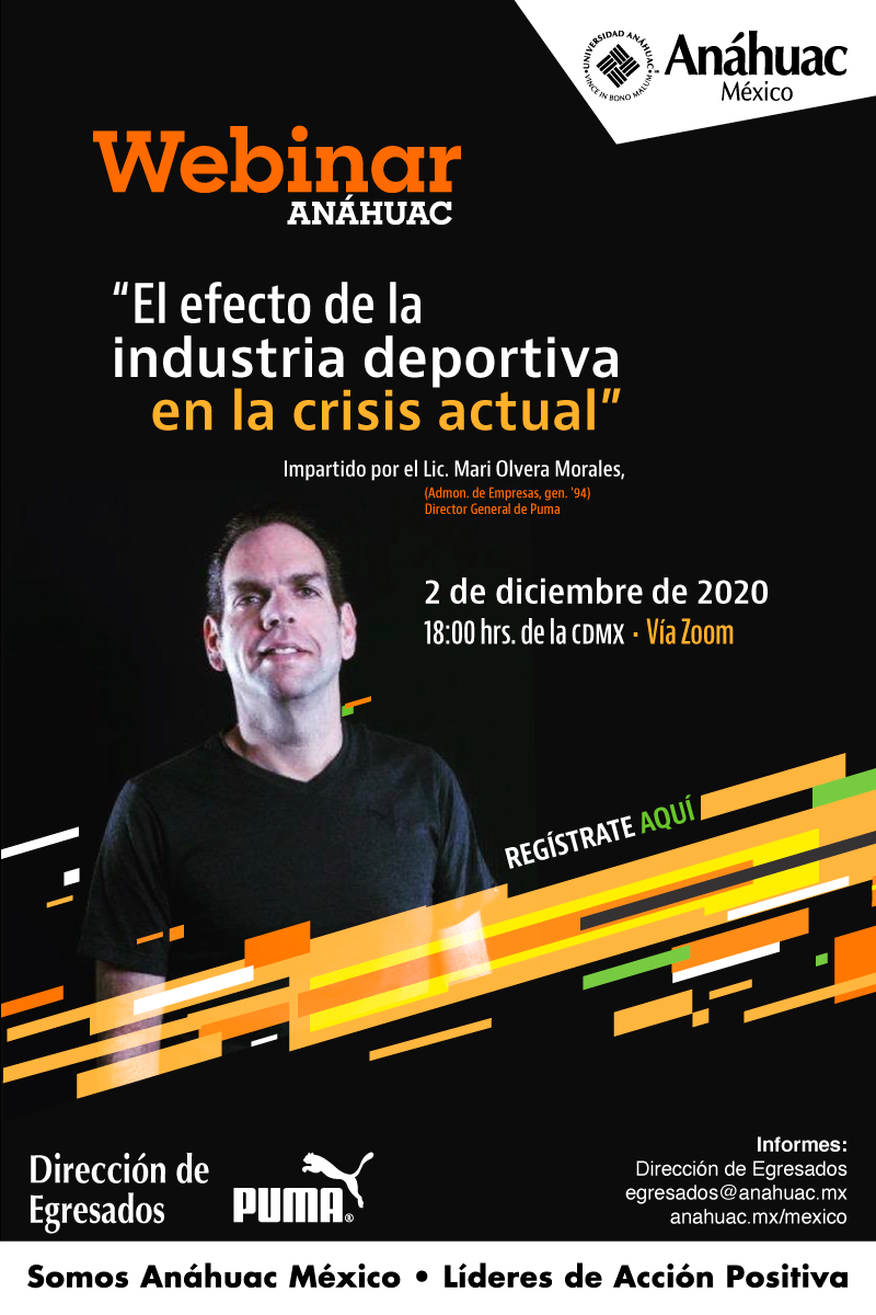 Asiste al webinar, "El efecto de la industria deportiva en la crisis actual"