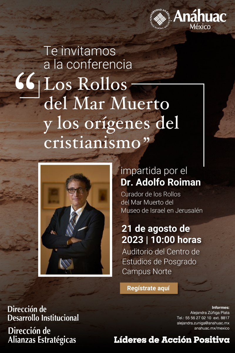 Te invitamos a la conferencia Los rollos del mar muerto y los orígenes del cristianismo