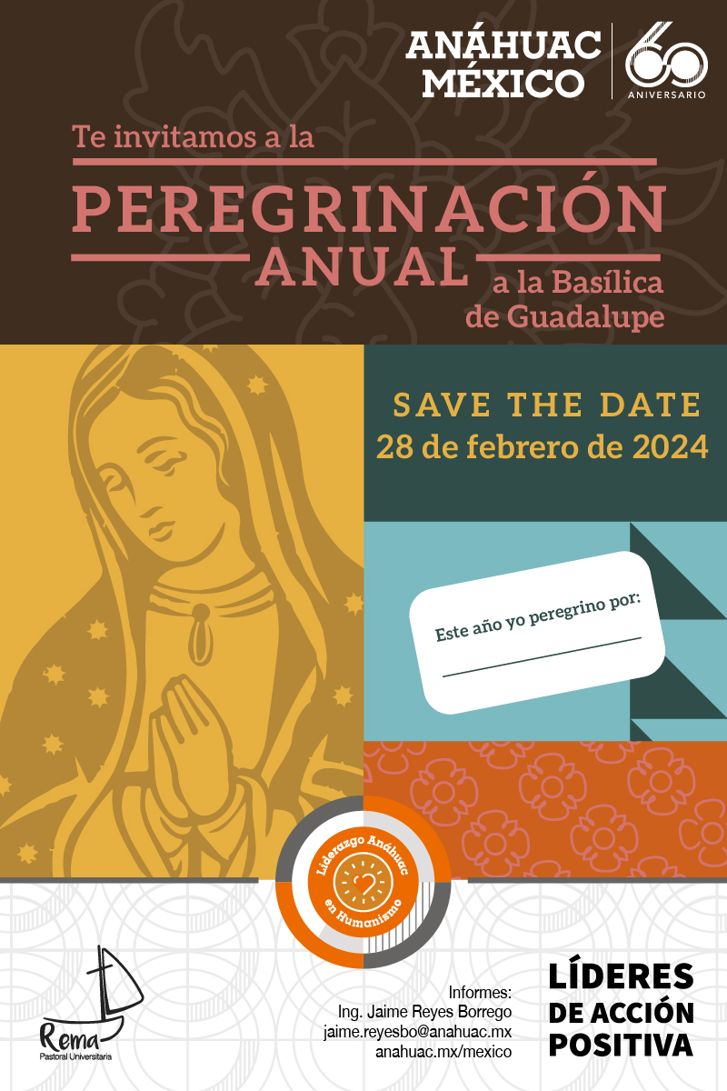 Save the date: Peregrinación anual a la Basílica de Guadalupe