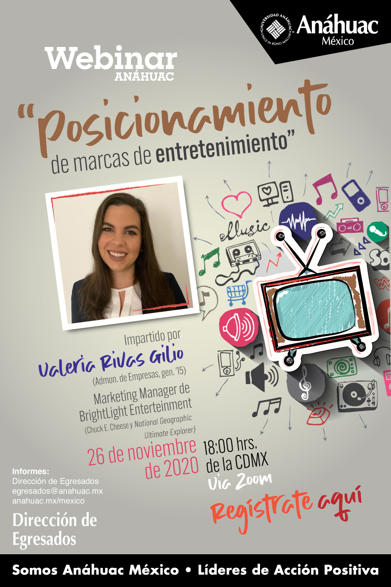 Asiste al webinar, "Posicionamiento de Marcas de Entretenimiento"