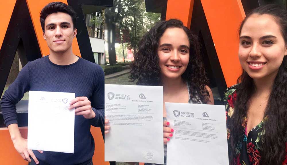 Alumnos de Actuaría aprueban examen de la SOA