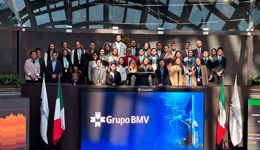 Alumnos de Vértice y Sinergia visitan la Bolsa Mexicana de Valores