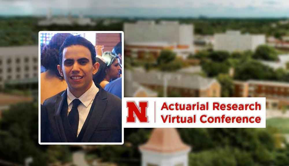 Egresado de Actuaria presenta investigación doctoral en conferencia virtual de la Universidad de Nebraska-Lincoln
