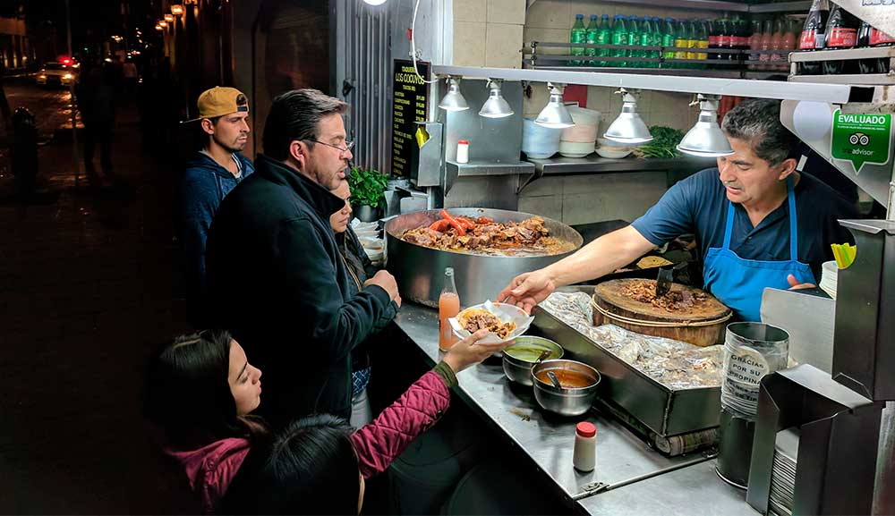 Gastronomía callejera en la Ciudad de México 