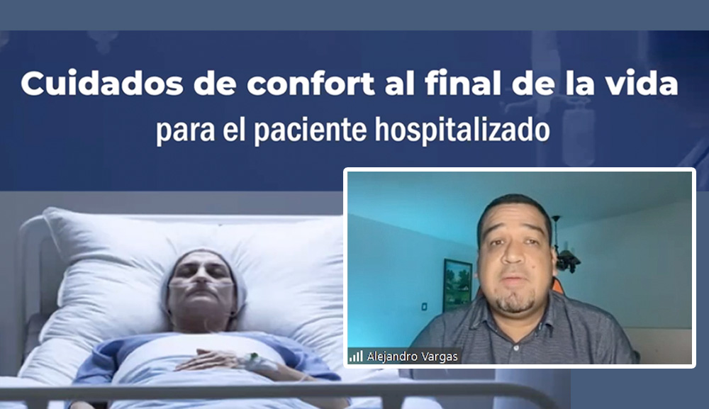 El doctor Alejandro Vargas Bermúdez imparte webinar sobre cuidados del paciente hospitalizado