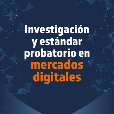 Investigación y estándar probatorio en mercados digitales