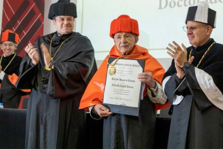 Honorary PhD awarded to Alfredo Achar Tussie