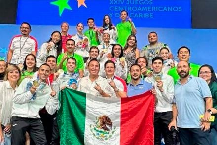 Mexico, at the top of the Central American and Caribbean Games in San Salvador.