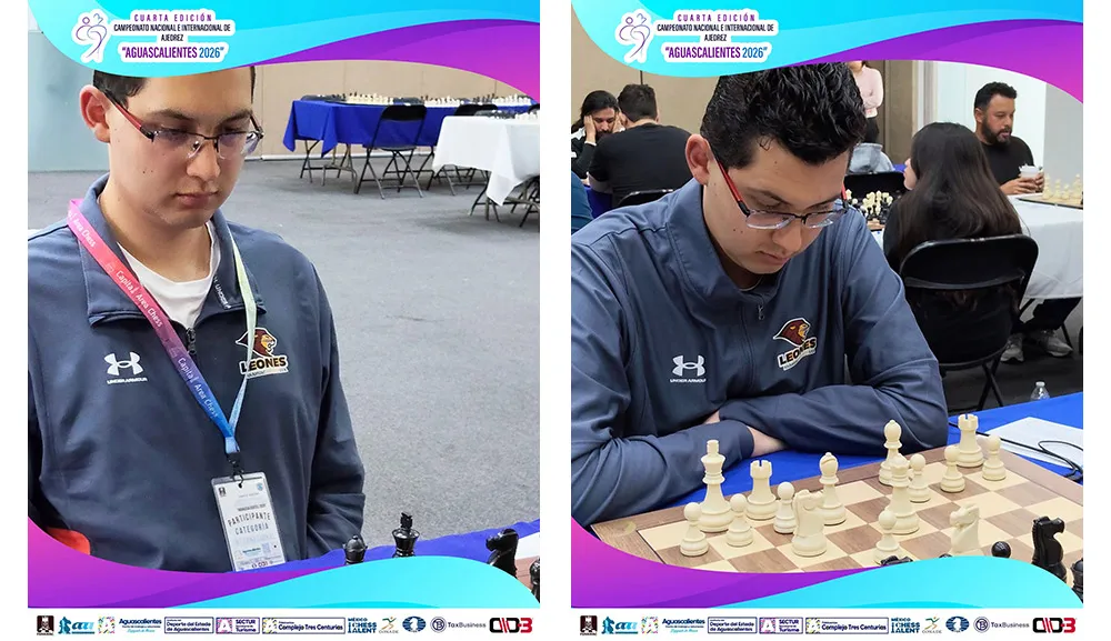 Andrey González destaca en campeonato de ajedrez “Aguascalientes 2026”