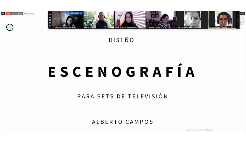 Alberto Campos Salas imparte conferencia sobre la escenografía