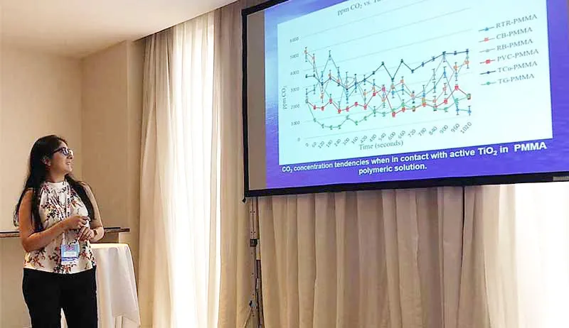 Alumna de Ingeniería Ambiental presenta investigación en congreso internacional de Brasil