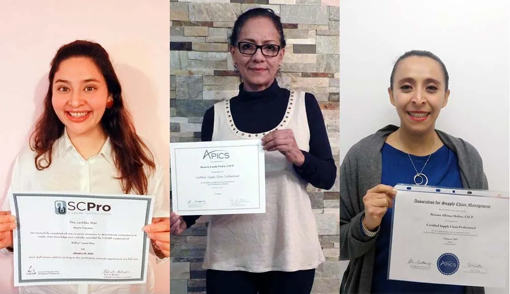 Alumnas de la Maestría en Logística obtienen certificación internacional