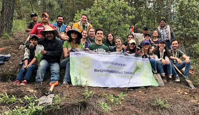 Alumnos de Responsabilidad Social participan en actividad de reforestación
