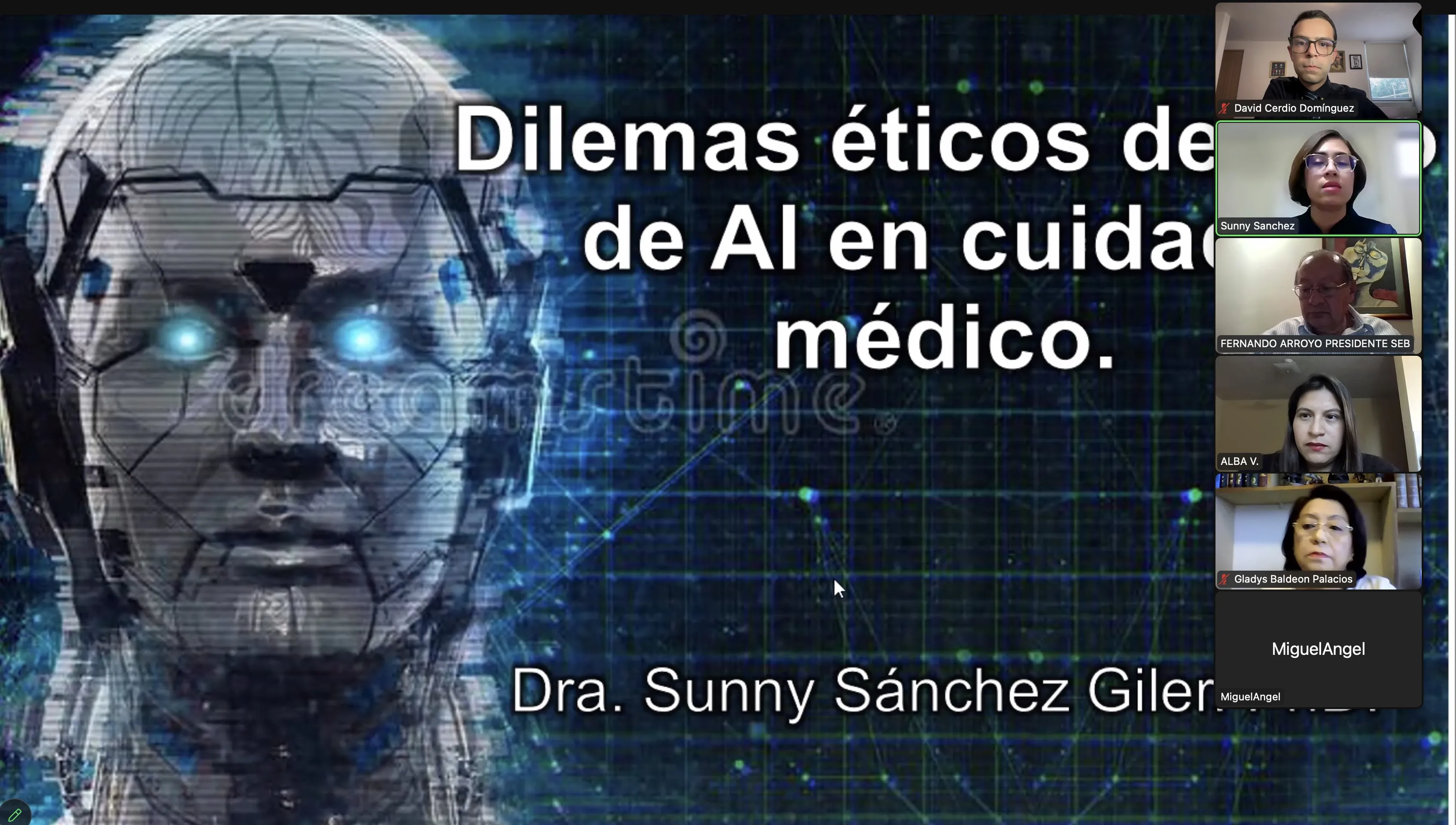 David Cerdio participa en la sesión mensual de la Sociedad Ecuatoriana de Bioética