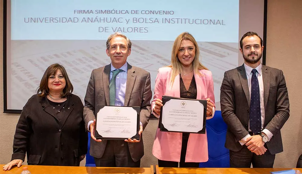 BIVA y Anáhuac, juntos por la promoción de la educación financiera