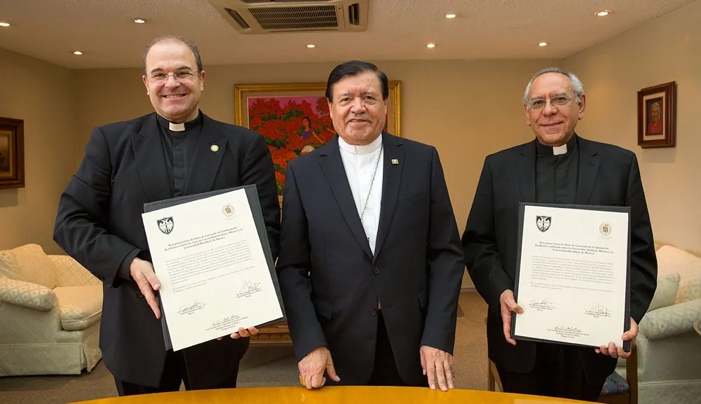 Firmamos convenio de colaboración con la Universidad Pontificia de México