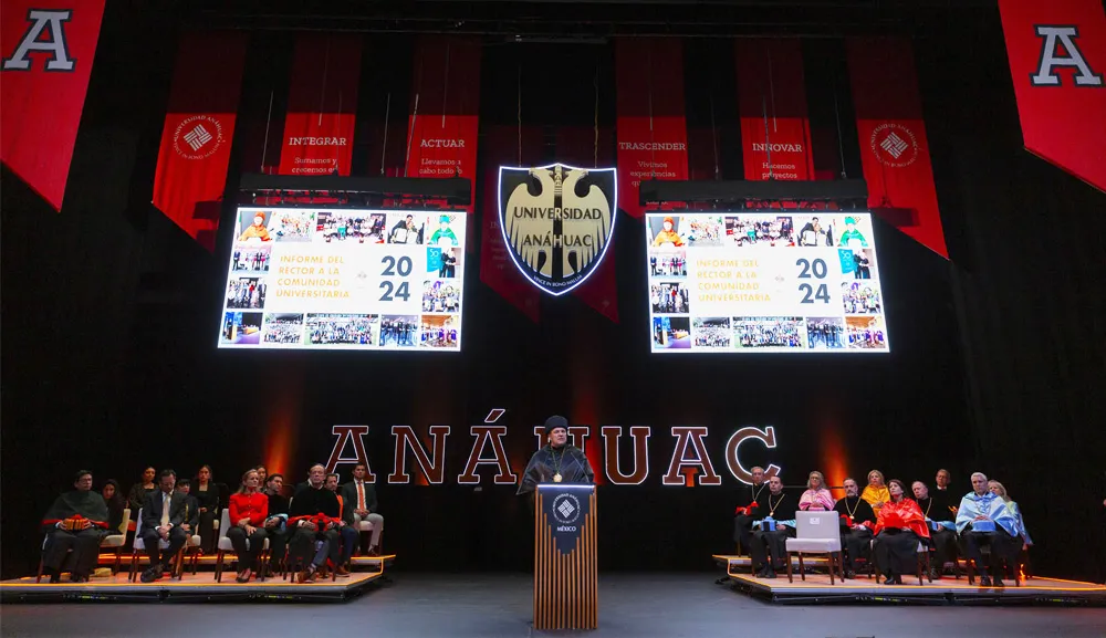 Our rector, Dr. Cipriano Sánchez García, L.C., presents his 2024 Report to the Anáhuac Community