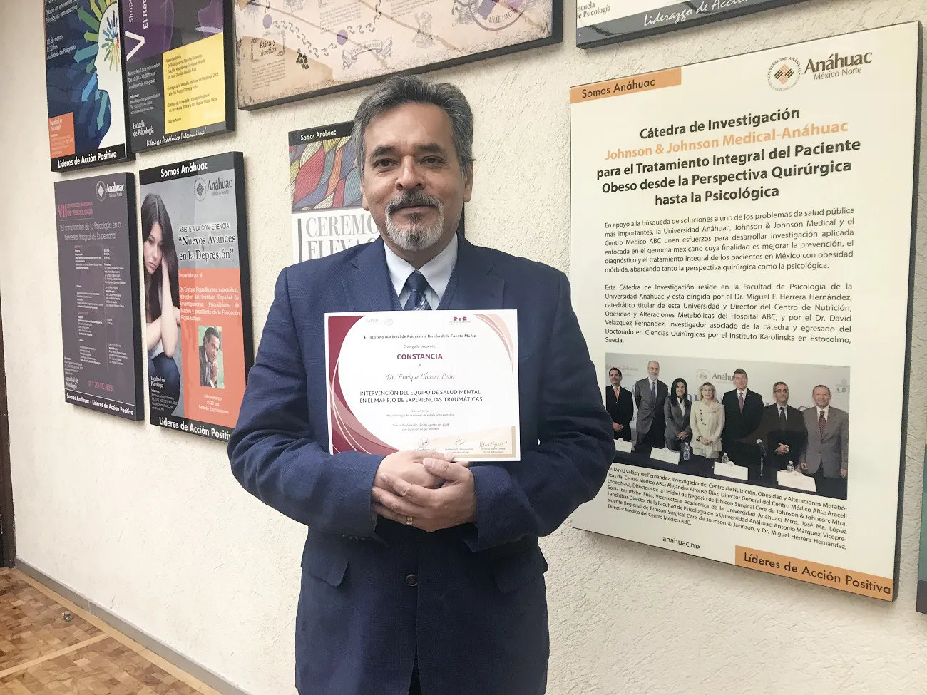 Dr. Chávez-León imparte curso sobre aspectos y tratamientos para estrés postraumático