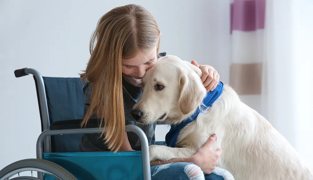 Food for the Brain impulsa el empleo de perros de servicio para personas con discapacidad