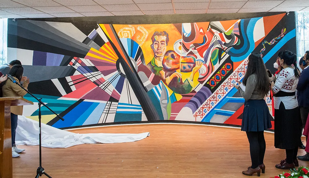 Inauguran murales de alumnos de Artes Visuales en la Biblioteca Juventino Rosas