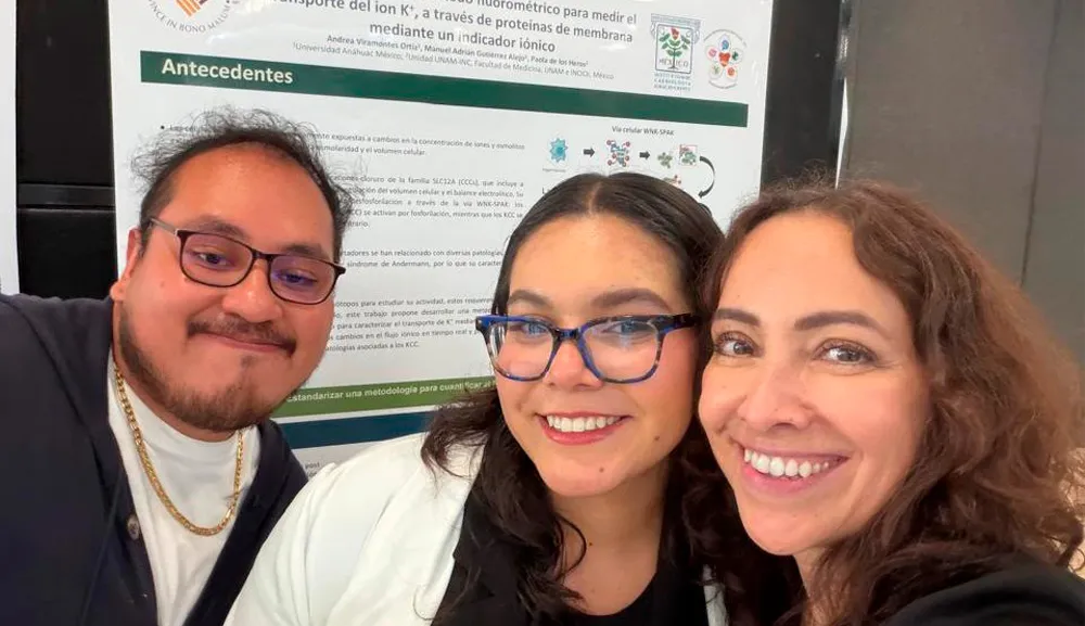 Alumna Anáhuac destaca con método para medir iones de potasio a nivel intracelular