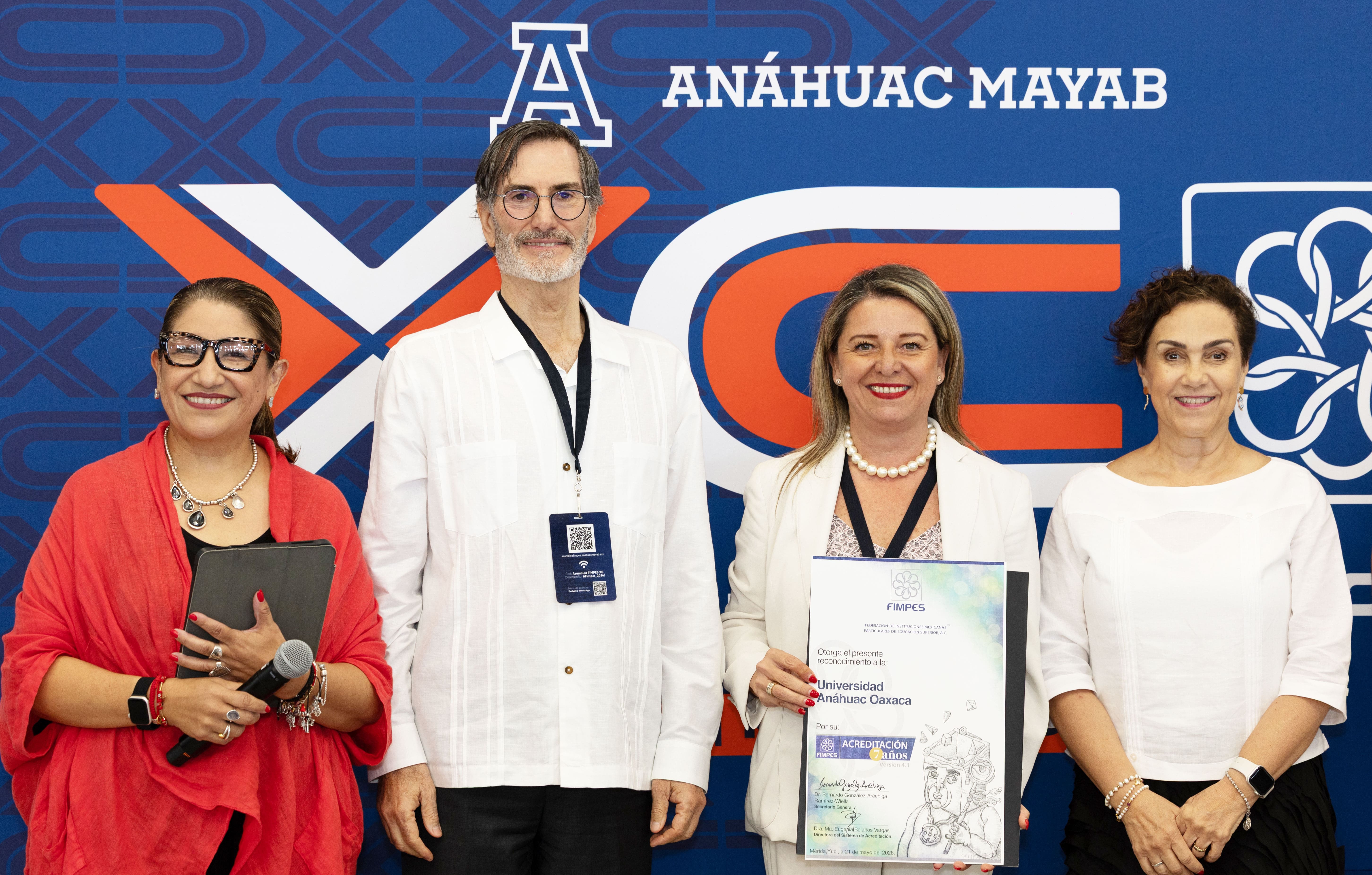 Universidad Anáhuac Oaxaca obtiene la máxima acreditación FIMPES