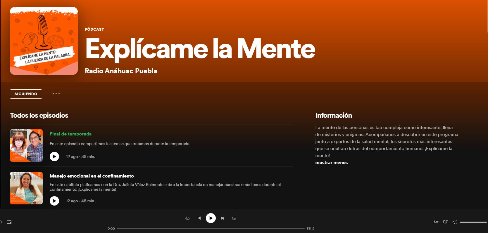 Explícame la mente. La Fuerza de la palabra. Podcast psicoeducativo de la Anáhuac Puebla