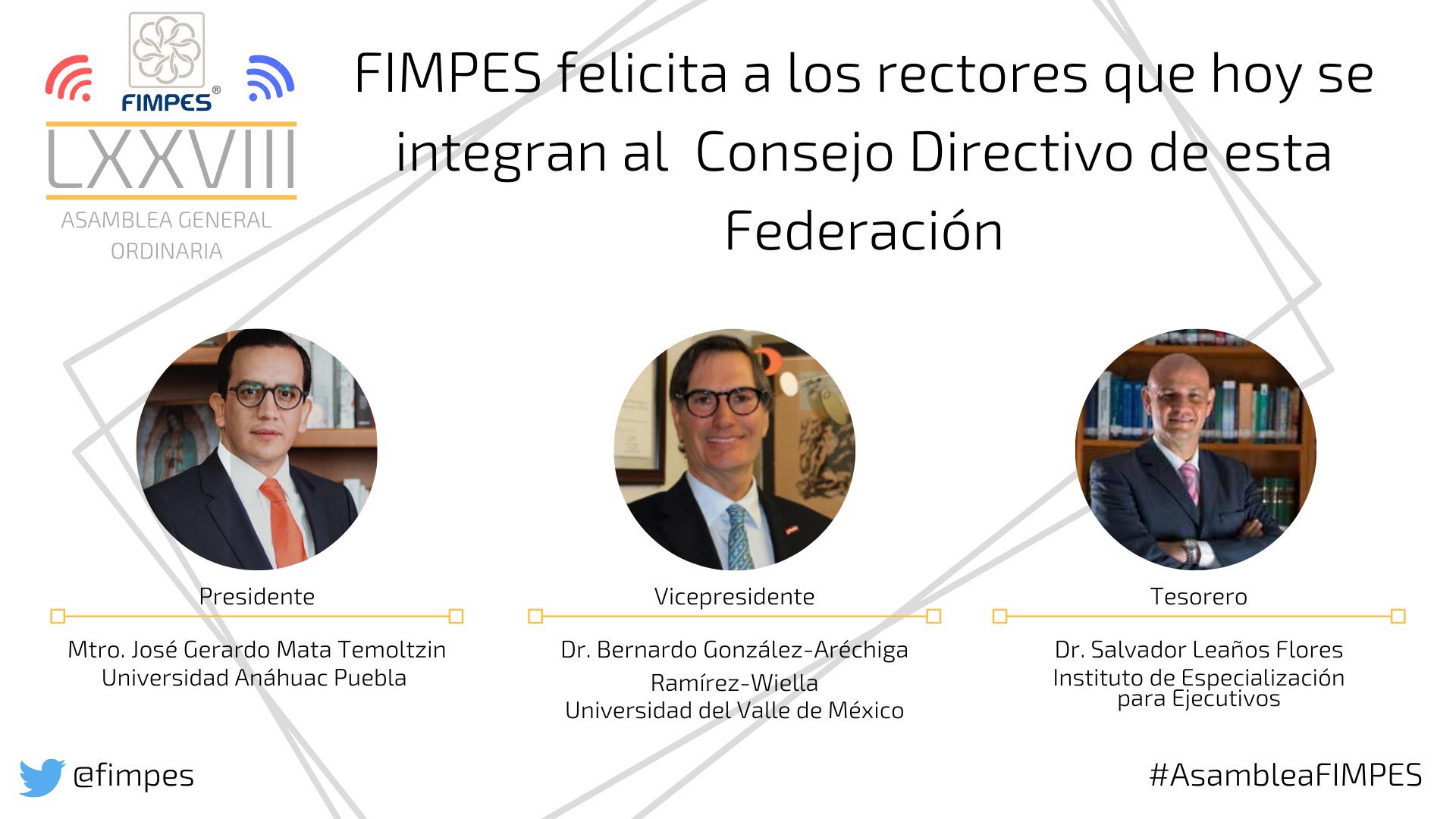Rector de la Anáhuac Puebla electo como Presidente de FIMPES