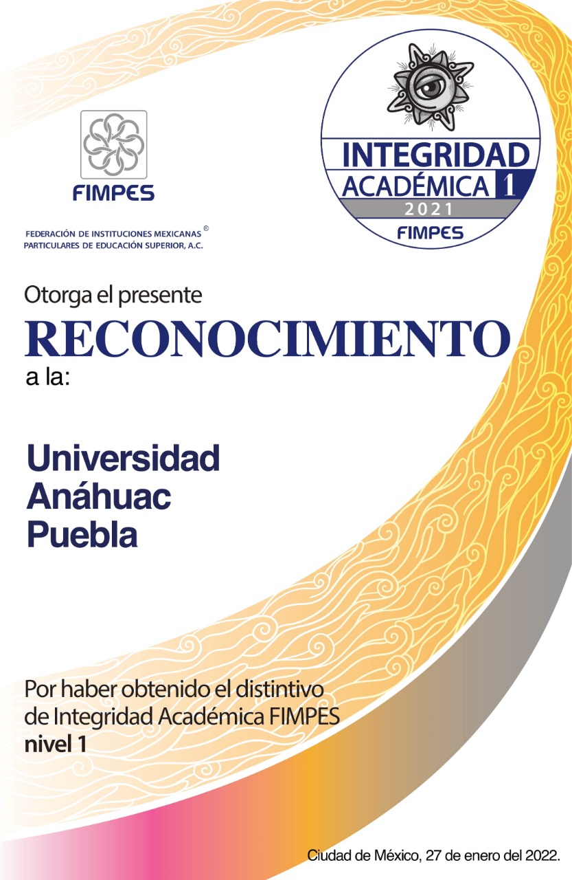 FIMPES otorga distintivo de Integridad Académica a la Anáhuac Puebla