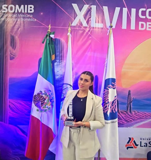Estudiante de Ingeniería Mecatrónica de la Anáhuac Puebla recibe el "Premio SOMIB 2024 al Joven en la Ingeniería Biónica