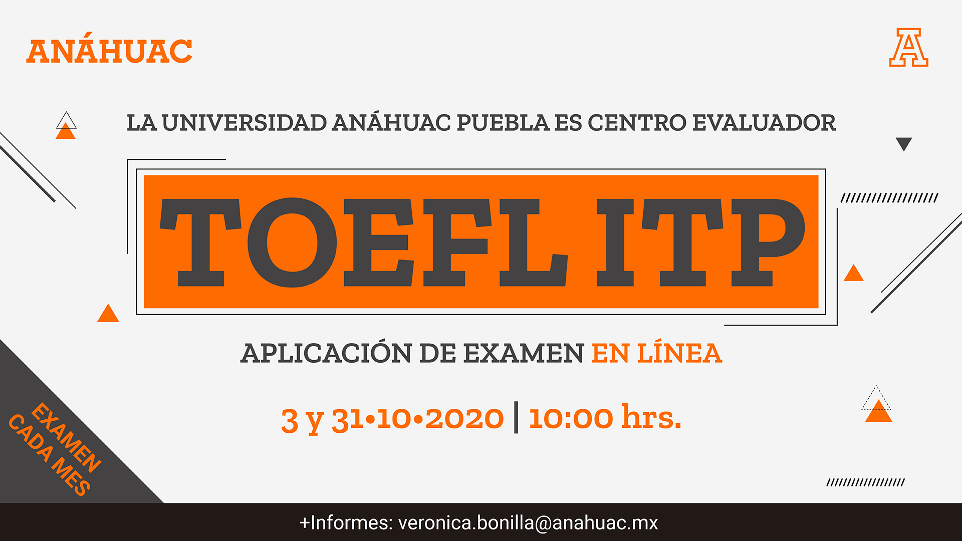 Reinicia la aplicación de exámenes TOEFL ITP