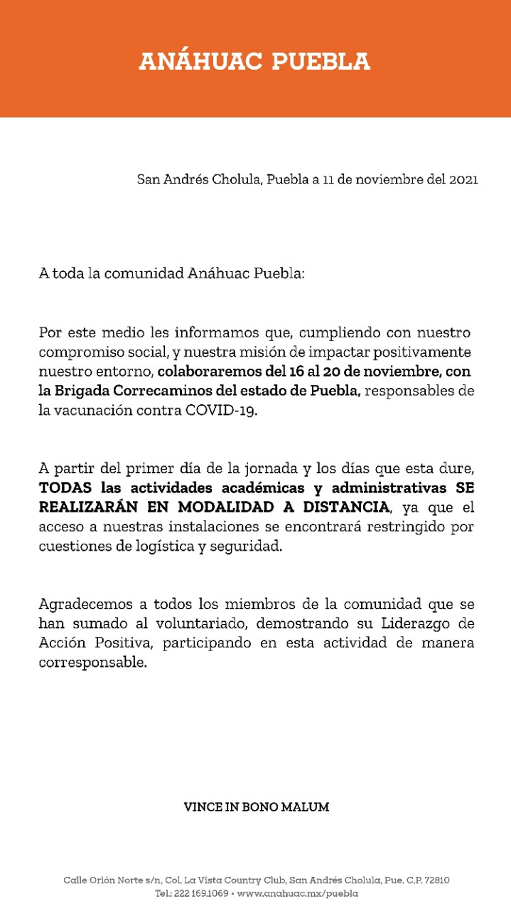 Segunda jornada de vacunación a partir del 16 de noviembre