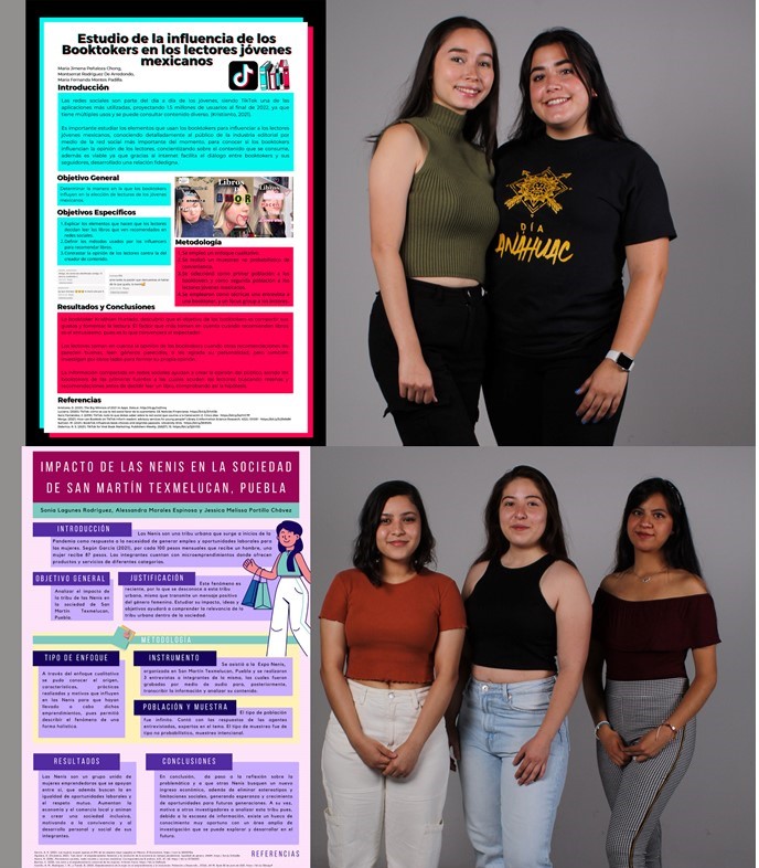 Alumnas de la Escuela de Comunicación finalistas en el XII Concurso Anáhuac México de Carteles de Investigación