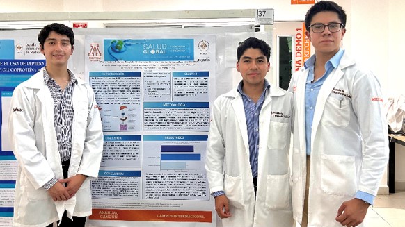 Investigación; Estudiantes de la Anáhuac Puebla obtienen Segundo Lugar en Concurso de Carteles de Investigación sobre Diabetes