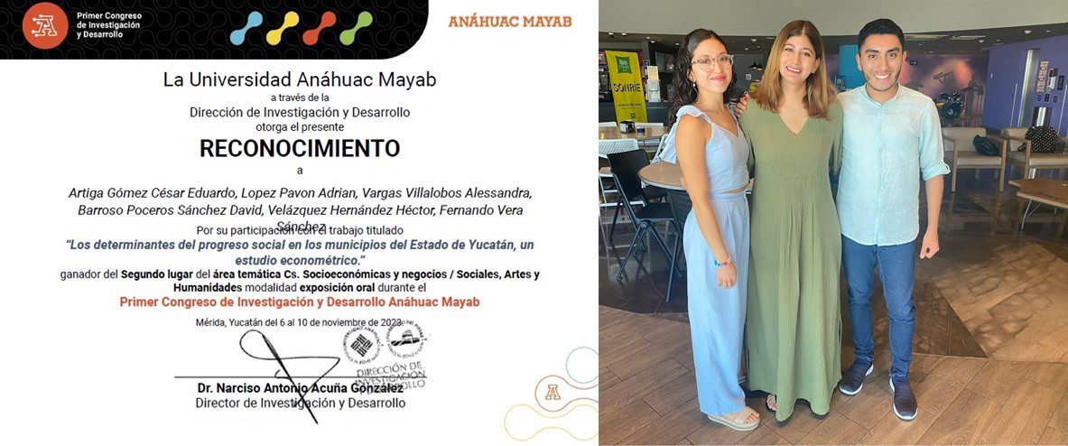 Alumnos de la Anáhuac Puebla se colocan en Segundo y Tercer Lugar del Concurso Nacional de Investigación.