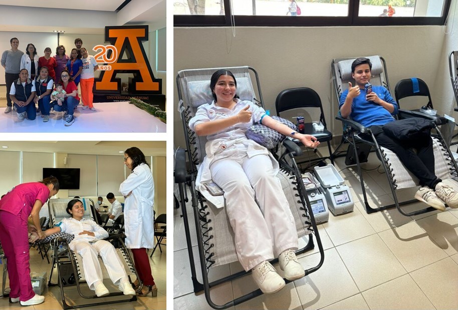 Anáhuac Puebla se une nuevamente a la donación altruista de sangre en colaboración con el Centro Estatal de la Transfusión Sanguínea
