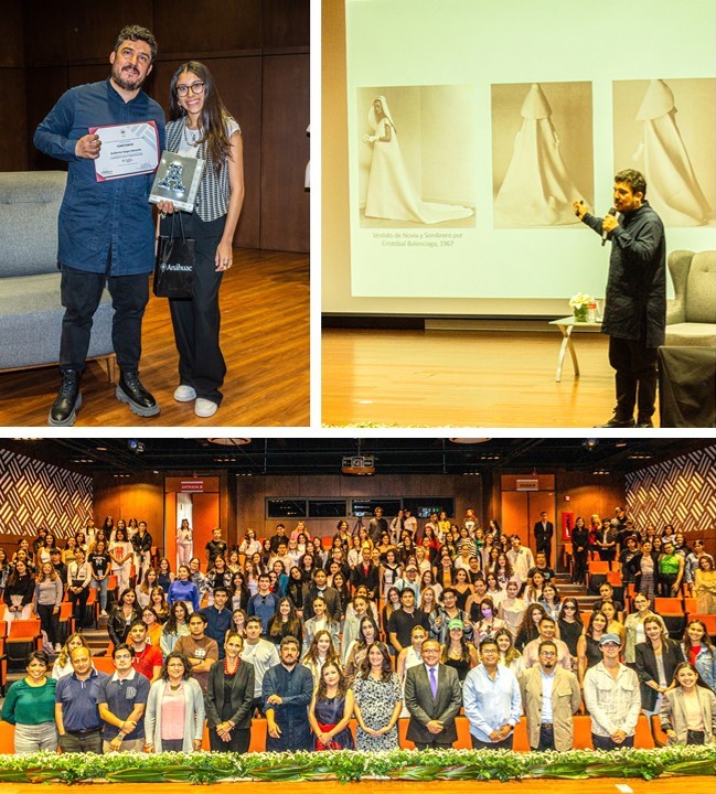 Guillermo Vargas comparte su visión sobre el diseño en México y la moda universal con estudiantes de la Anáhuac Puebla