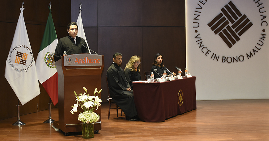 Alumnos de Derecho de la Anáhuac Puebla se inician en Phi Delta Phi, asociación internacional jurídica de honor, en presencia de Ministro de la SCJN