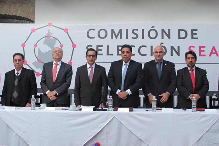 Rueda de prensa del lanzamiento de la convocatoria para la conformación el Comité de Participación Ciudadana del Sistema Estatal Anticorrupción de Puebla