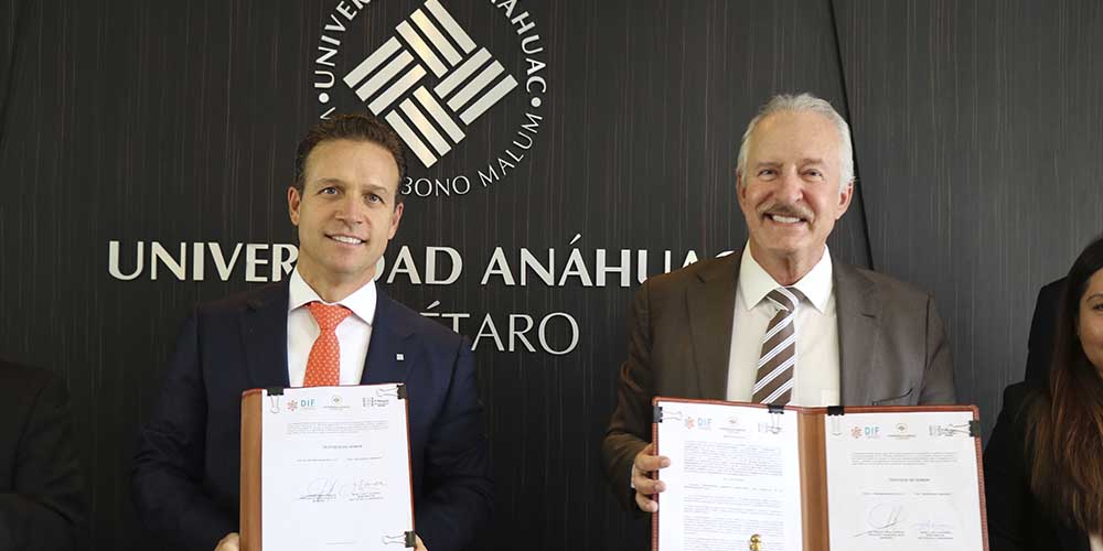 Firma Anáhuac Querétaro convenio con DIF El Marqués