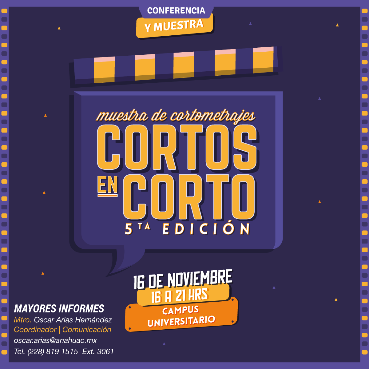 Cortos en Corto: 5ta Muestra de Cortometrajes