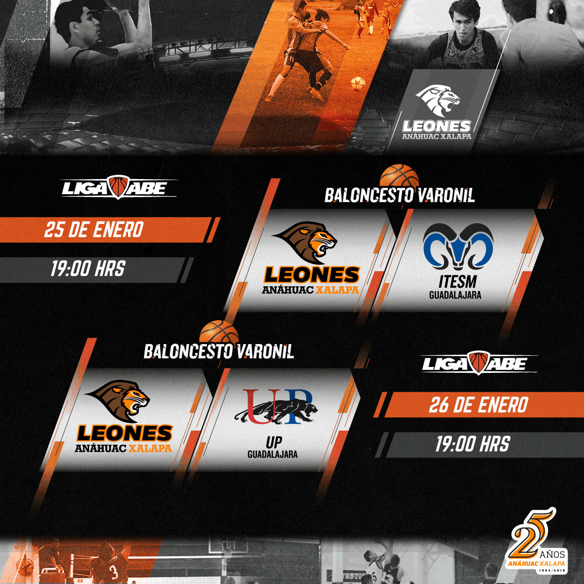 Ruge con Nosotros: Doble Jornada de Basquetbol ABE Ruge con Nosotros: Doble Jornada de Basquetbol ABE