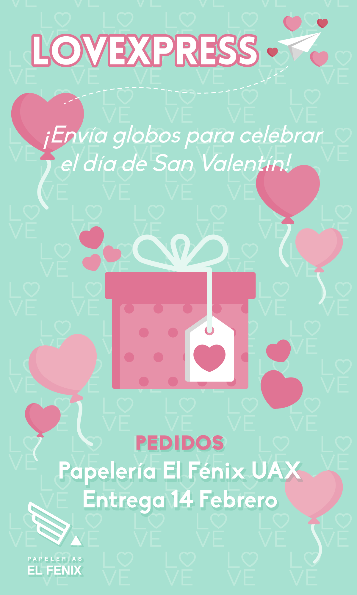 Lovexpress, globos para celebrar San Valentín