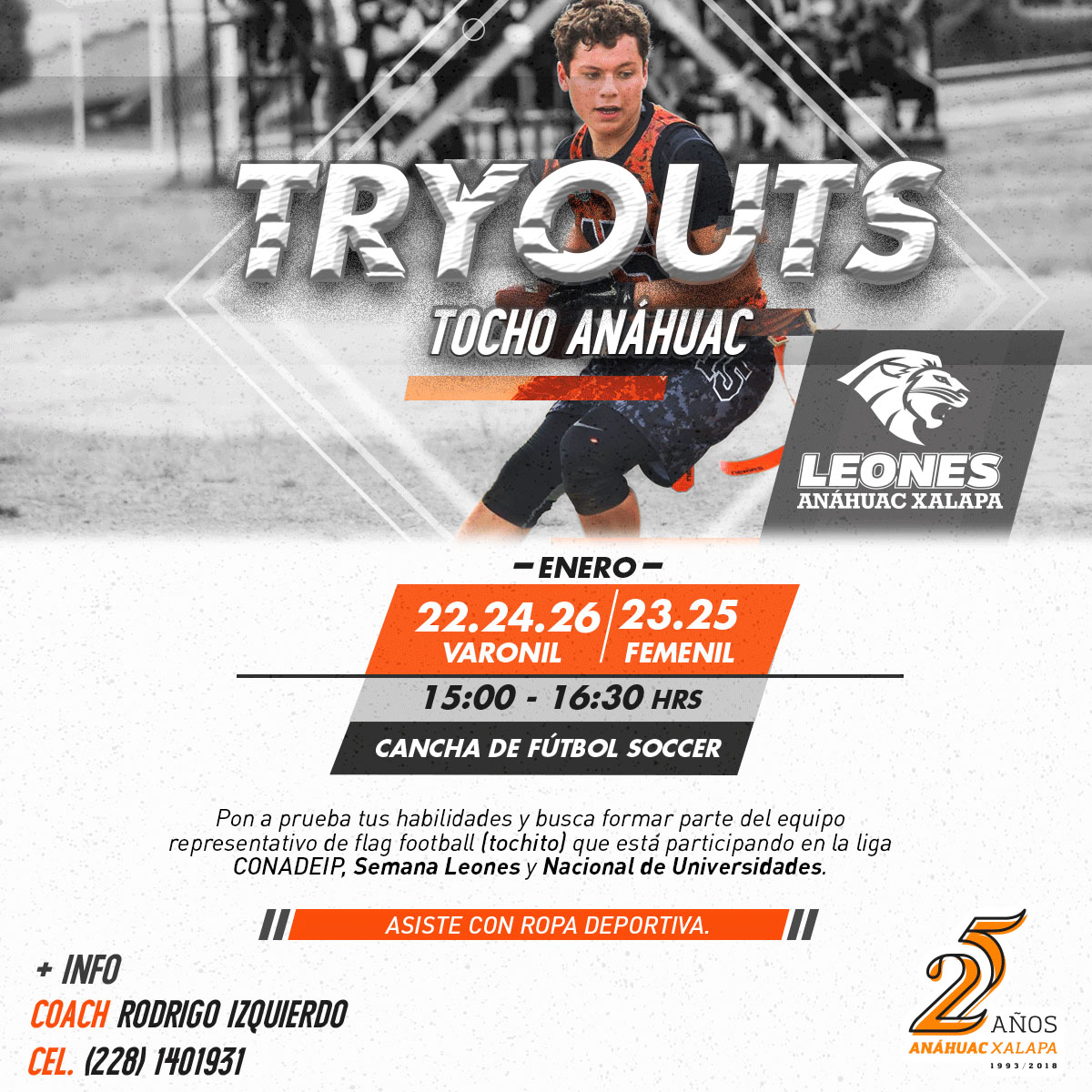 Tryouts Tocho: Femenil y Varonil